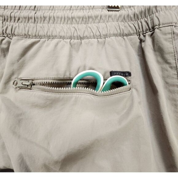 Pacsun Cargo Pants Women Large Gray Gorpcore Hiking Utility High Rise Zip Pocket - Picture 12 of 15